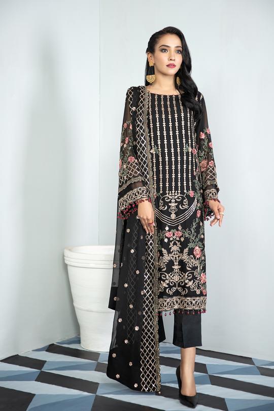 Alizeh Embroidered Chiffon Collection 2021-100% Original Guaranteed