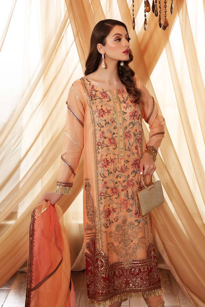 Charizma Chimmer Festive Chiffon Collection 2021-100% Original Guaranteed