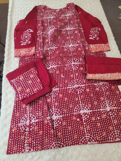 Bangladeshi batik salwer kamiz