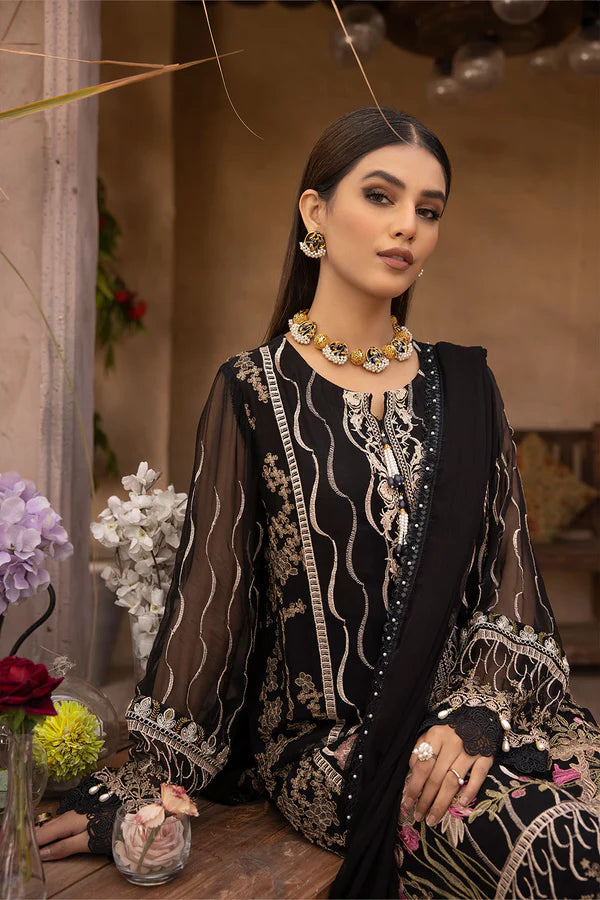 Johra Gold Luxury Chiffon Collection 100% Original