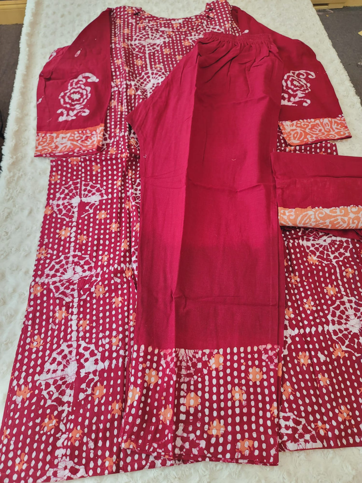 Bangladeshi batik salwer kamiz