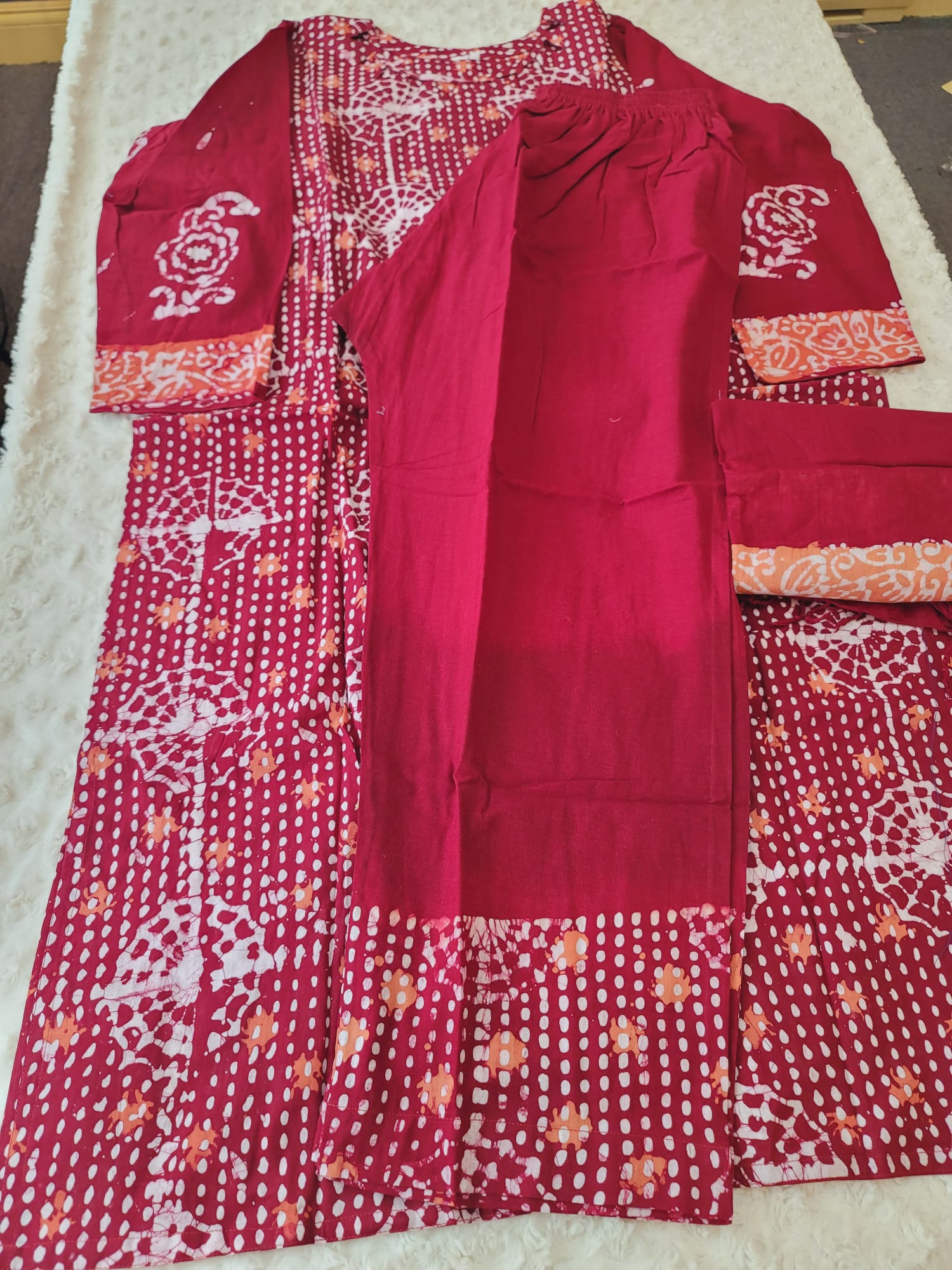 Bangladeshi batik salwer kamiz