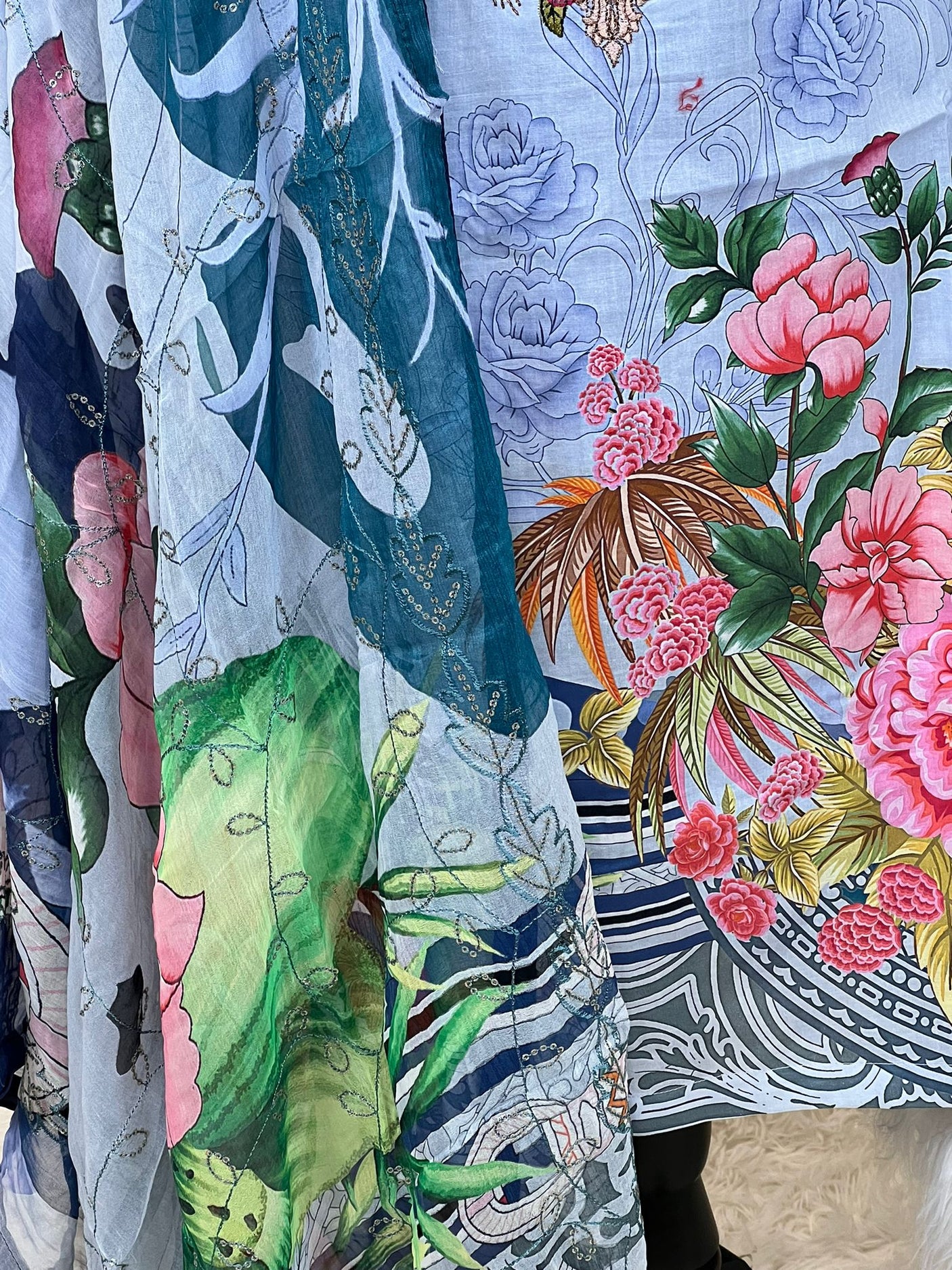 Pakistani Stitched lawn Embroidered Salwar kameez ready to ship