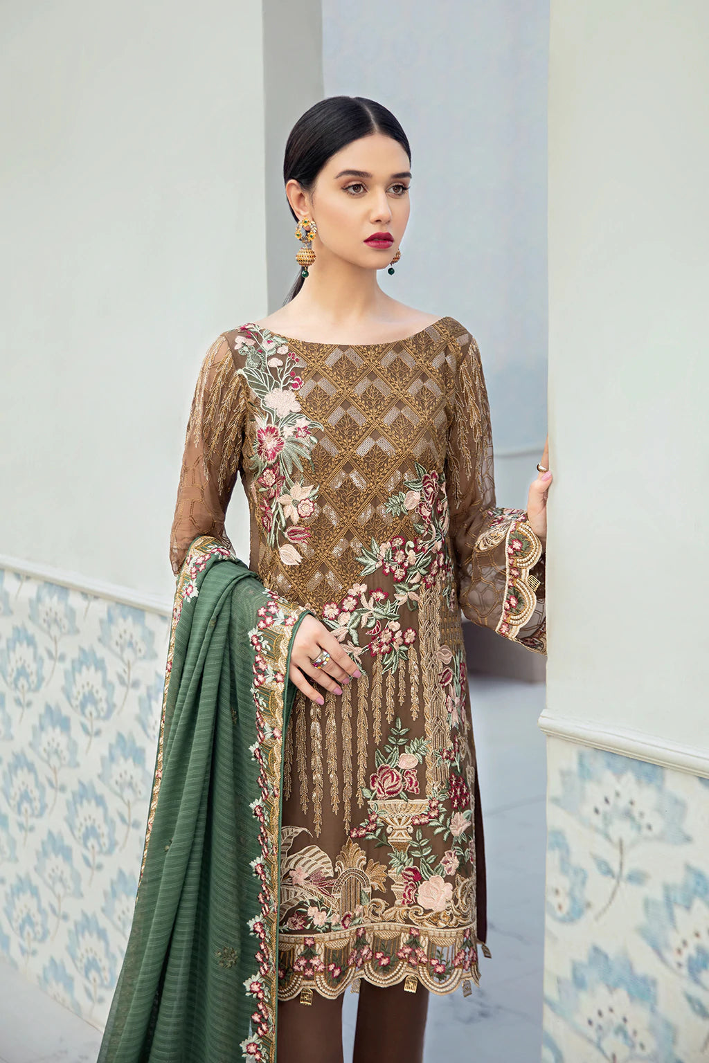 Rangoon By Ramsha Luxury Chiffon Embroidered Collection -100% Original Guaranteed