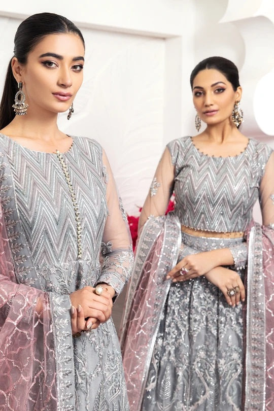 Alizeh Fashion By Bilal's Embroidered Chiffon Collection 2021 -100% Original Guaranteed