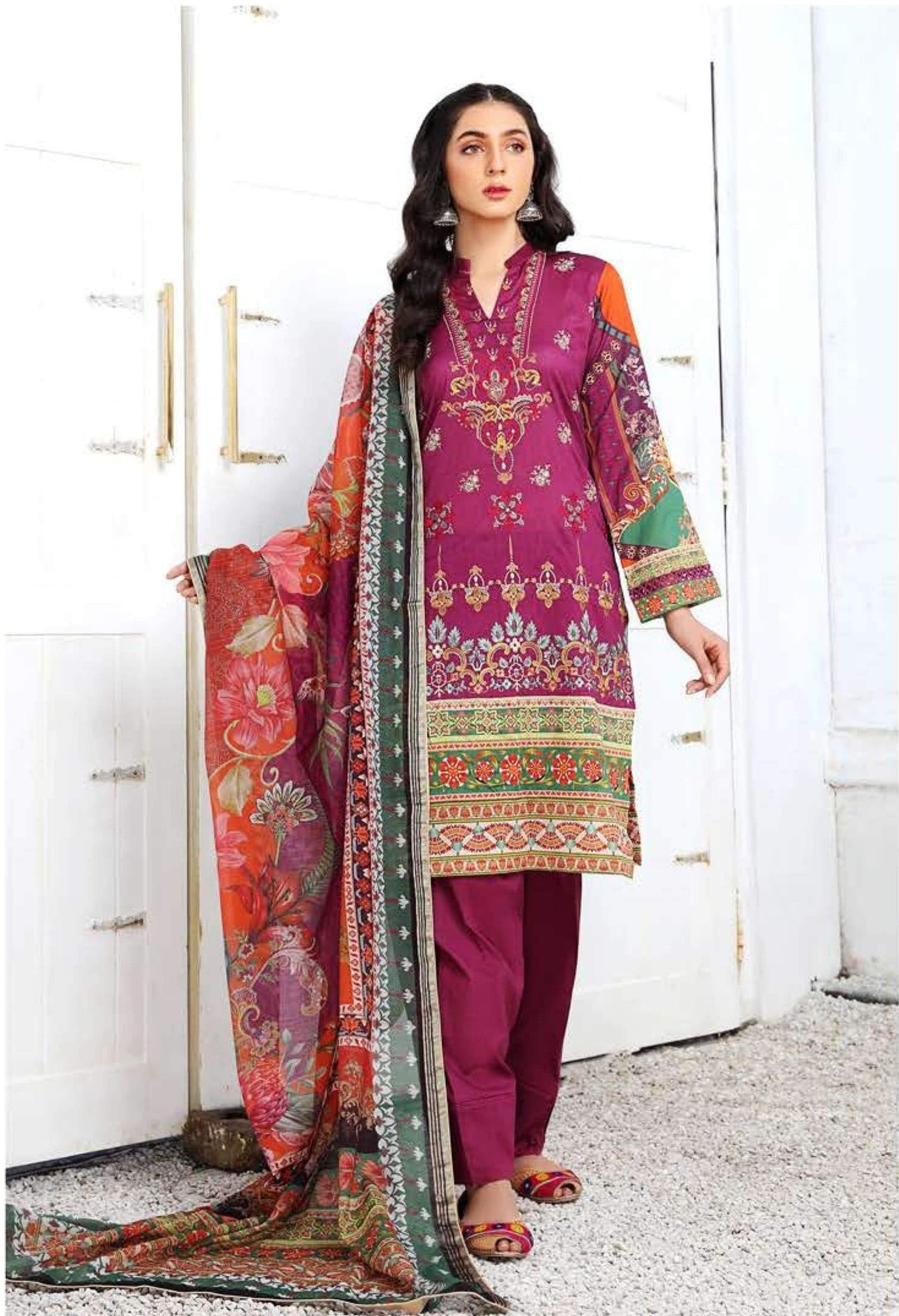 Mahajal Embroidered Lawn Collection 2021 -100% Original Guaranteed