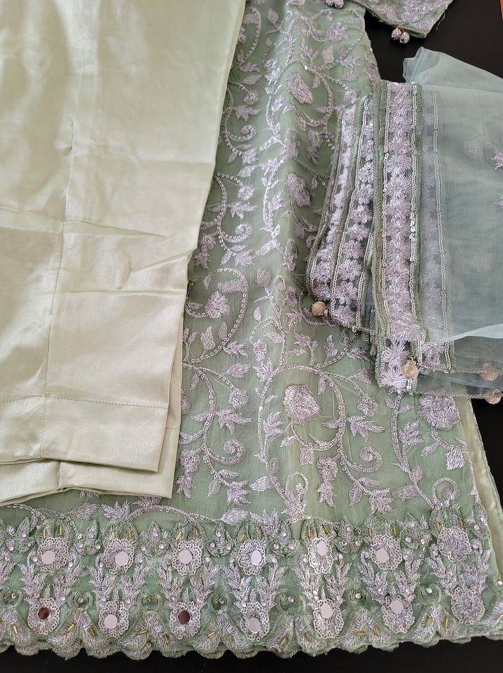 Pakistani Stitched Embroidery Party Wear Dresses Ready To Ship