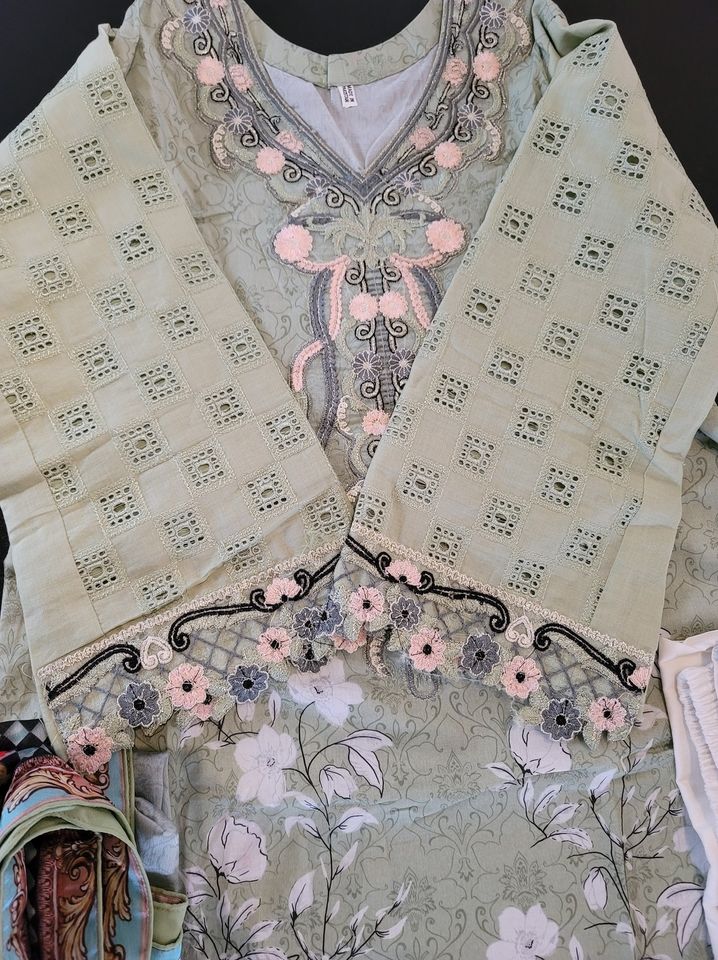 Pakistani Stitched Embroidery Lawn Suit Ready To Ship