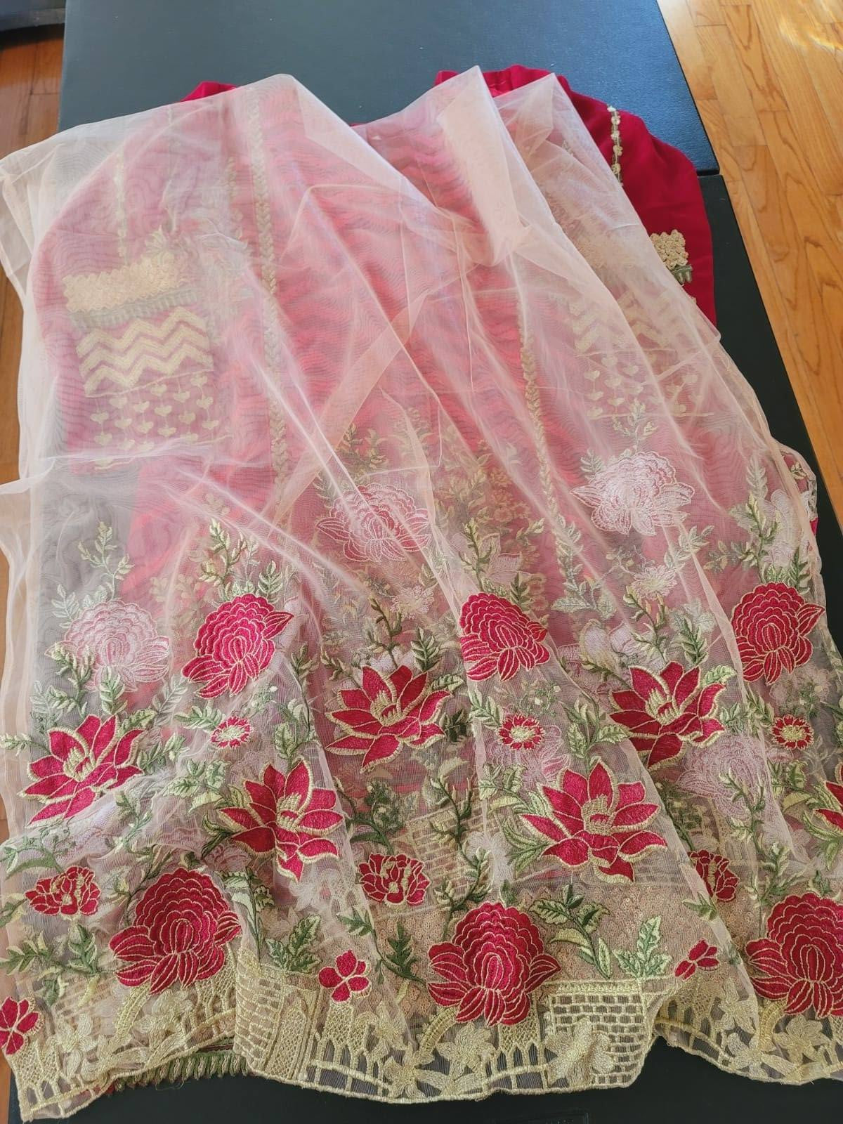 Pakistani Stitched Embroidery Party Wear Dresses Ready To Ship