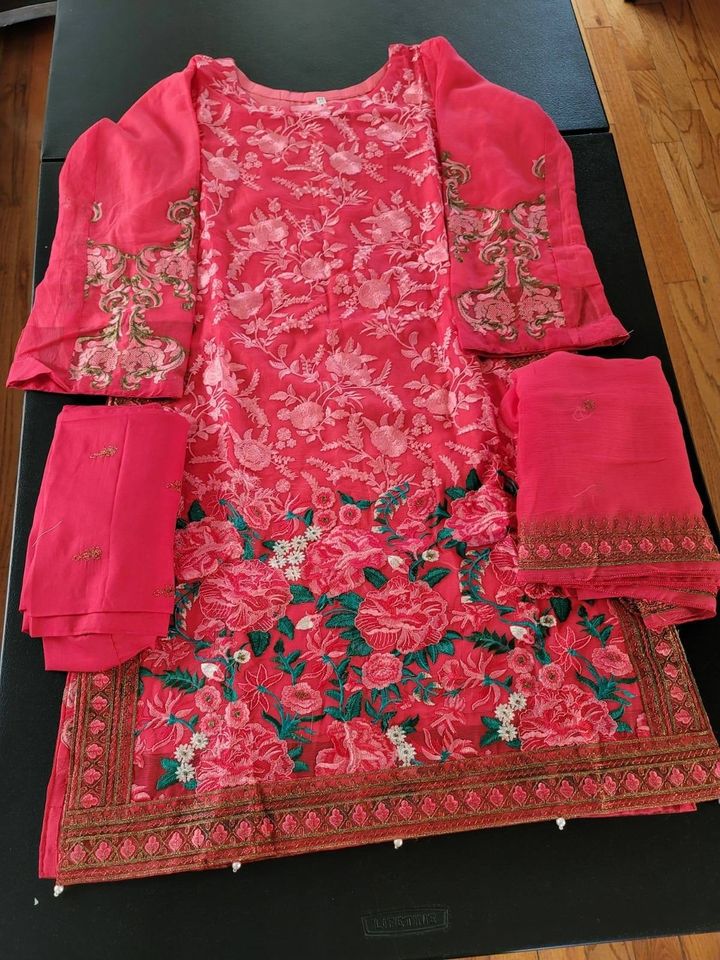 Pakistani Stitched Embroidery Party Wear Dresses Ready To Ship