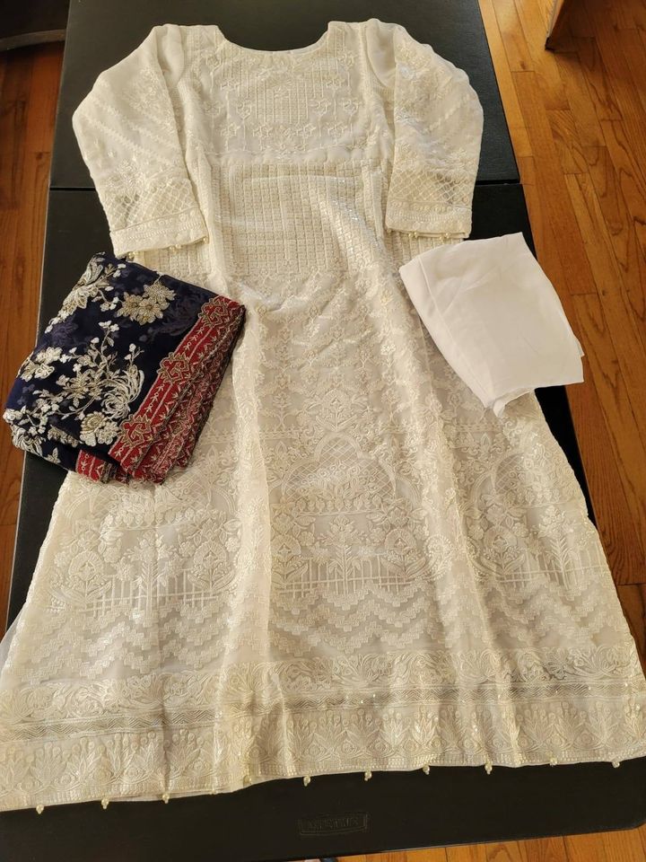 Pakistani Stitched Embroidery Party Wear Dresses Ready To Ship