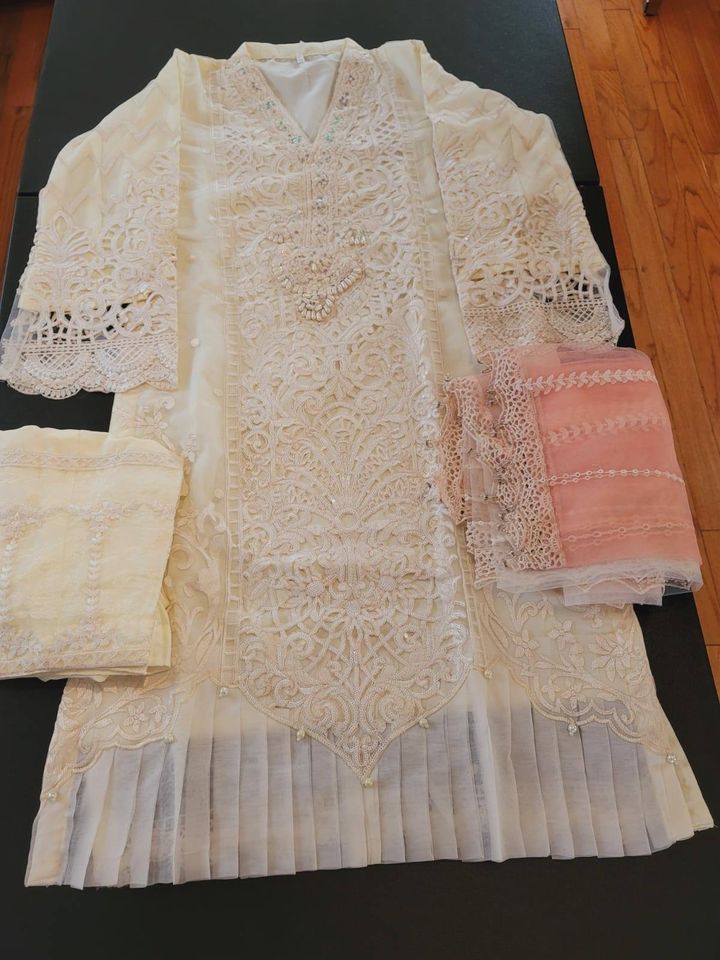 Pakistani Stitched Embroidery Party Wear Dresses Ready To Ship