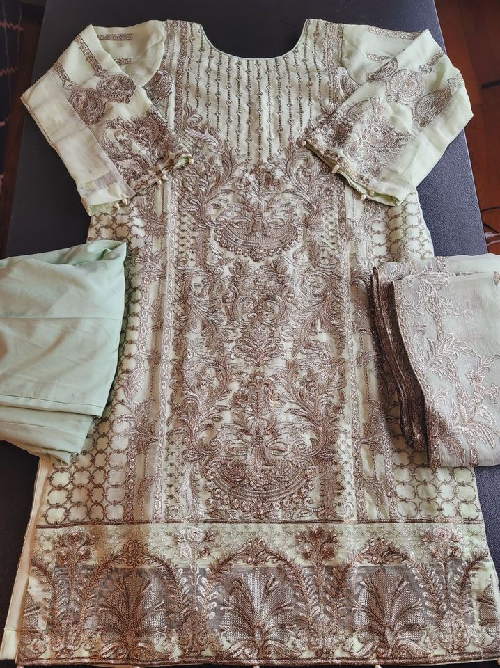 Pakistani Stitched Embroidery Party Wear Dresses Ready To Ship