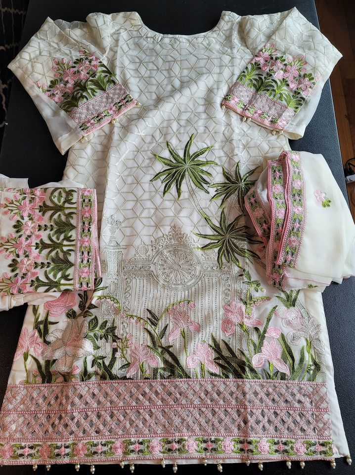 Pakistani Stitched Embroidery Party Wear Dresses Ready To Ship