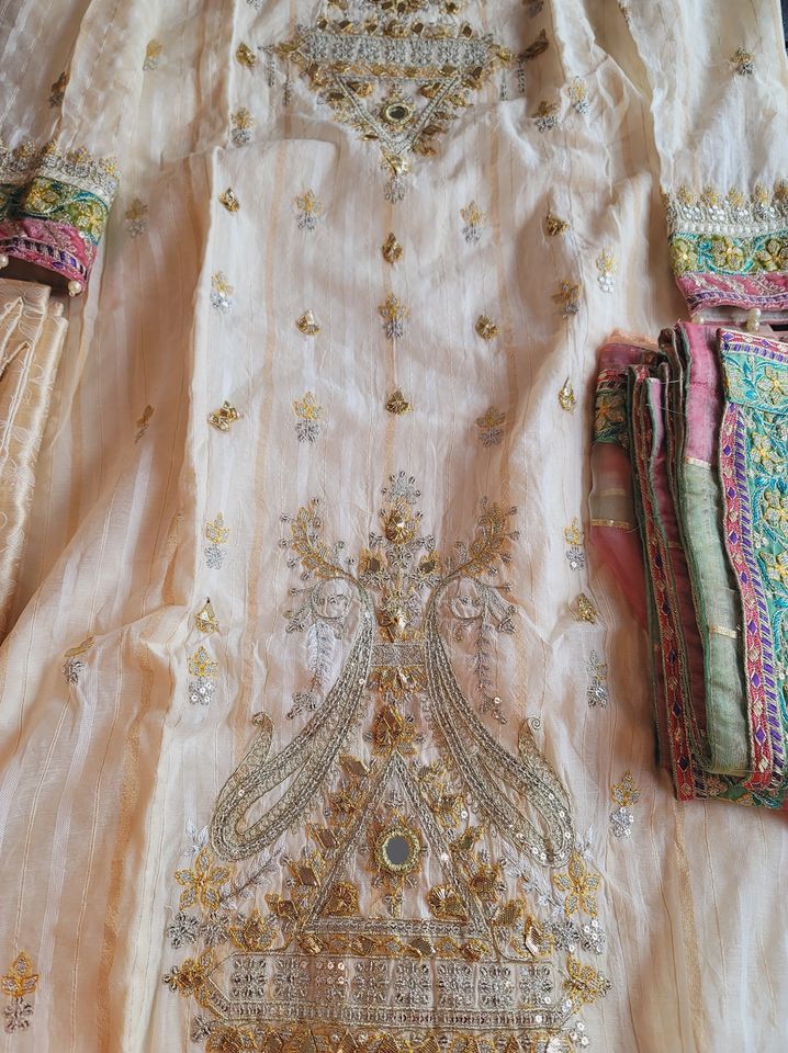 Pakistani Stitched Embroidery Party Wear Dresses Ready To Ship