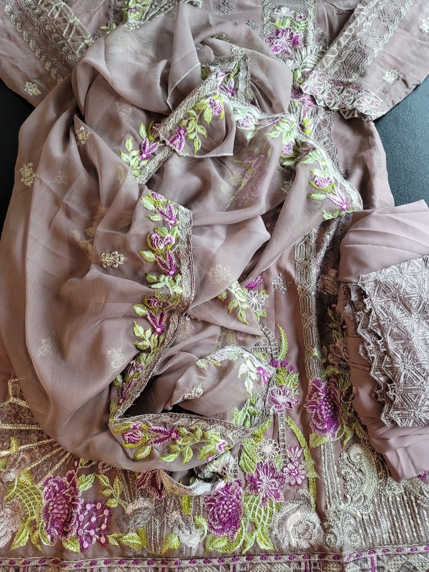 Pakistani Stitched Embroidery Party Wear Dresses Ready To Ship