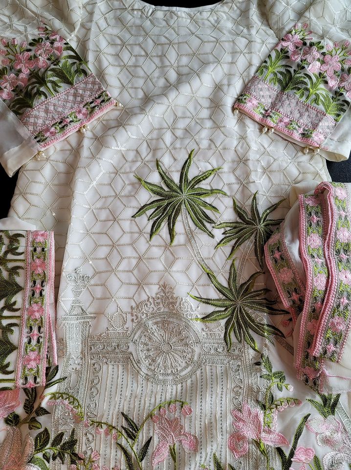 Pakistani Stitched Embroidery Party Wear Dresses Ready To Ship