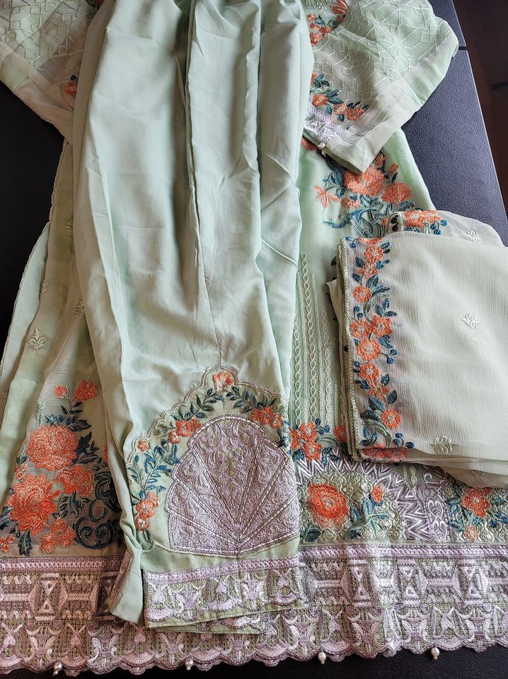 Pakistani Stitched Embroidery Party Wear Dresses Ready To Ship