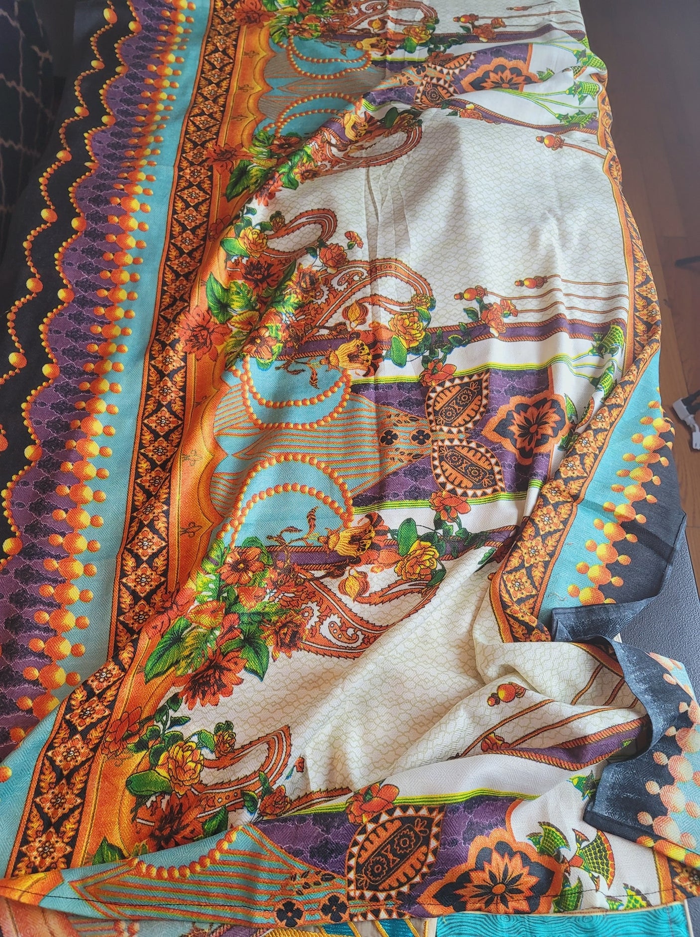 Pakistani linen Embroidered Salwar kameez Ready To Ship