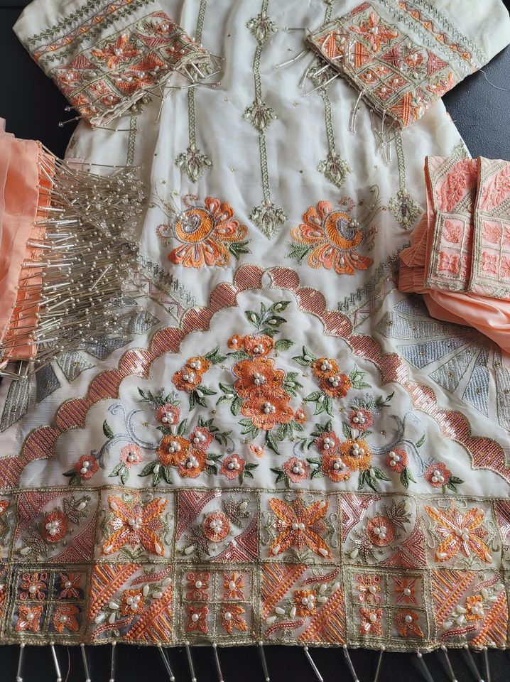 Pakistani Stitched Embroidery Party Wear Dresses Ready To Ship