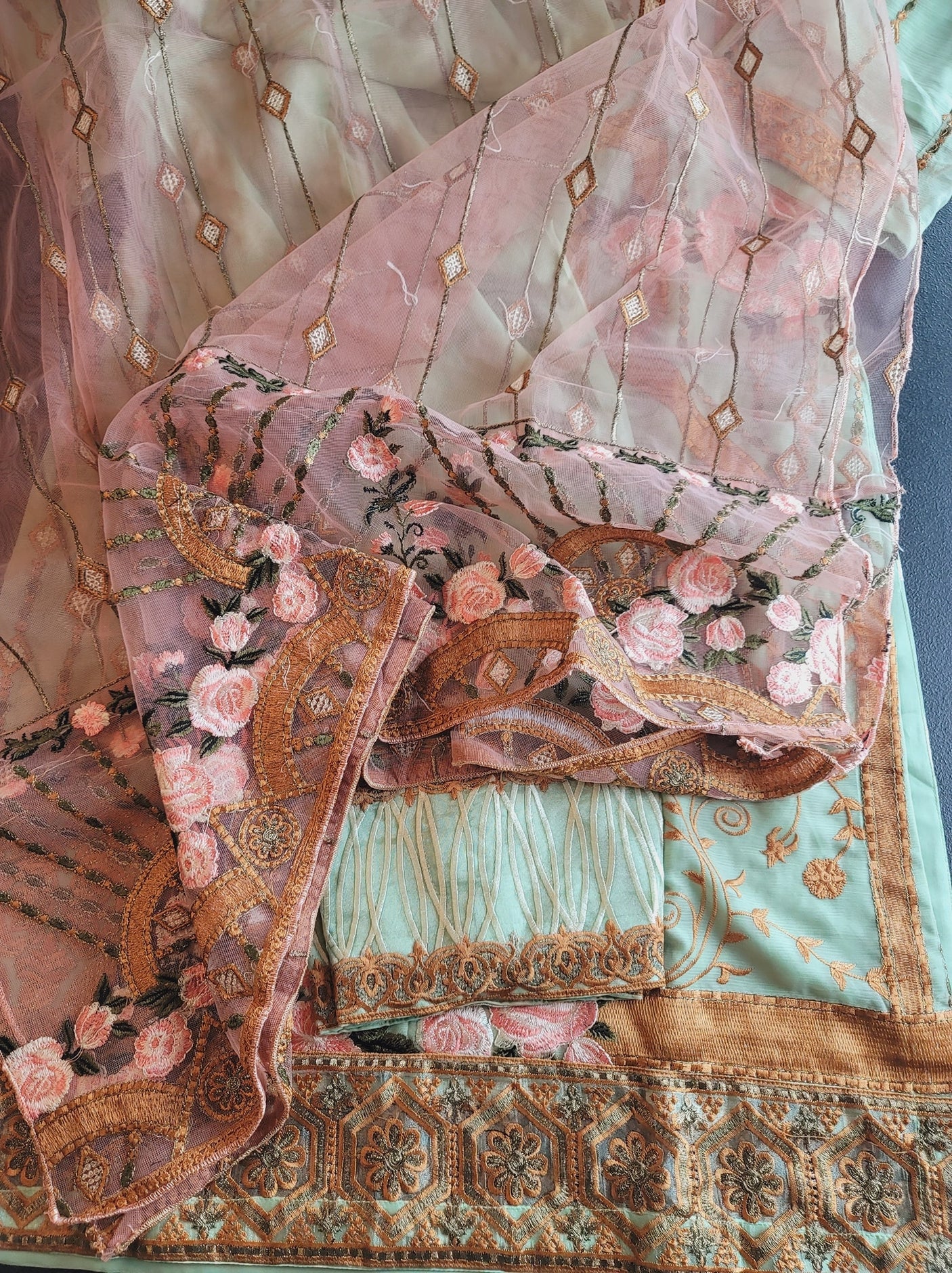 Pakistani Stitched Embroidery Party Wear Dresses Ready To Ship