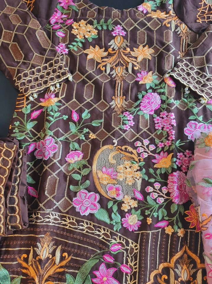 Pakistani Stitched Embroidery Party Wear Dresses Ready To Ship