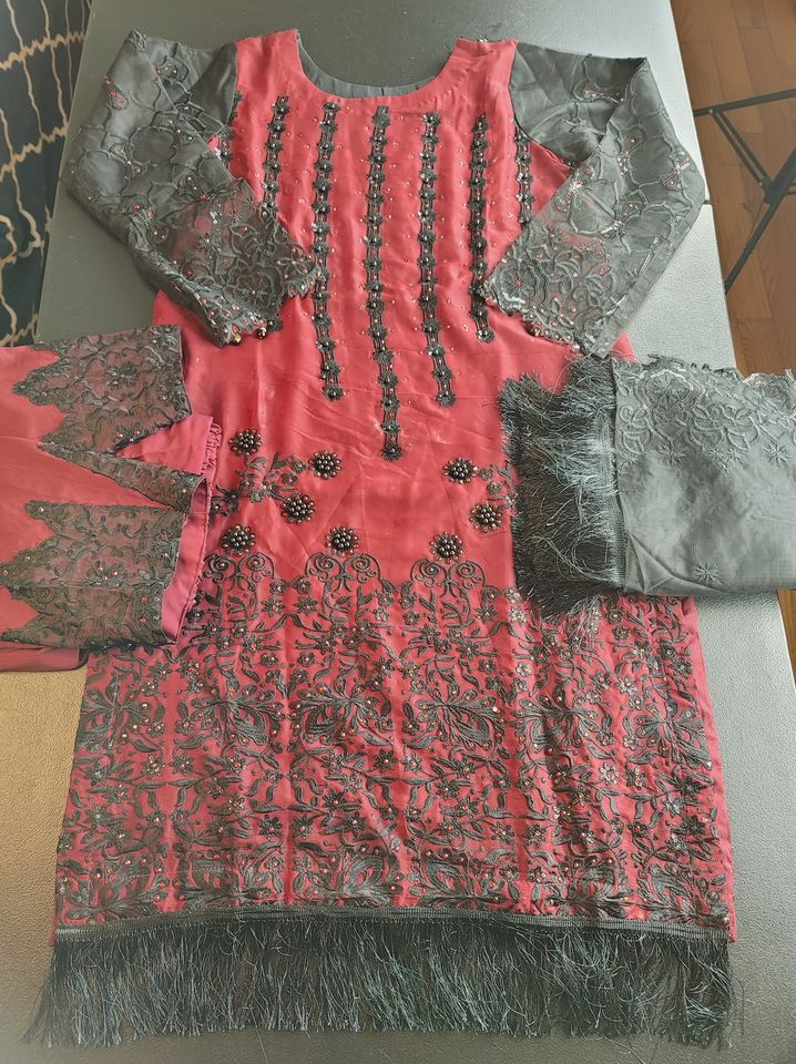 Pakistani Stitched Embroidery Party Wear Dresses Ready To Ship