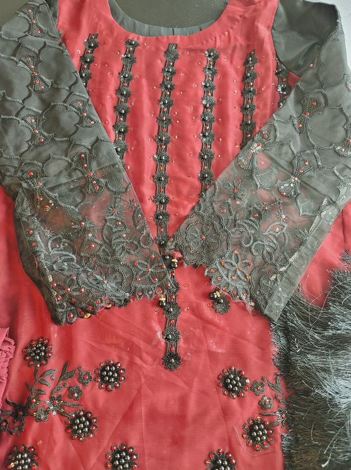 Pakistani Stitched Embroidery Party Wear Dresses Ready To Ship