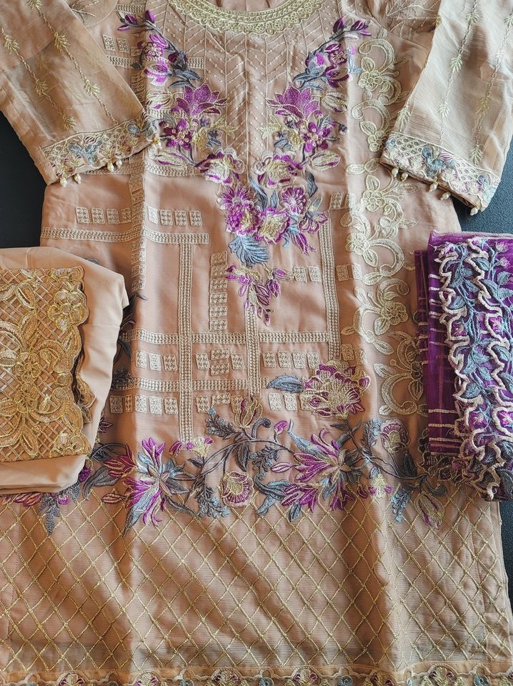 Pakistani Stitched Embroidery Party Wear Dresses Ready To Ship