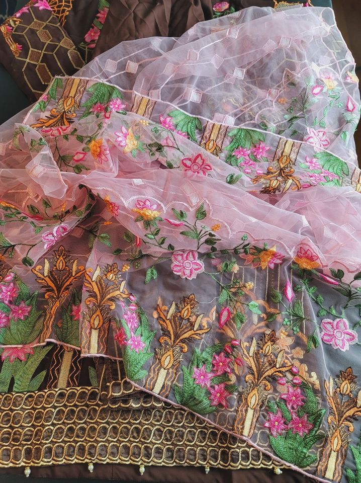 Pakistani Stitched Embroidery Party Wear Dresses Ready To Ship