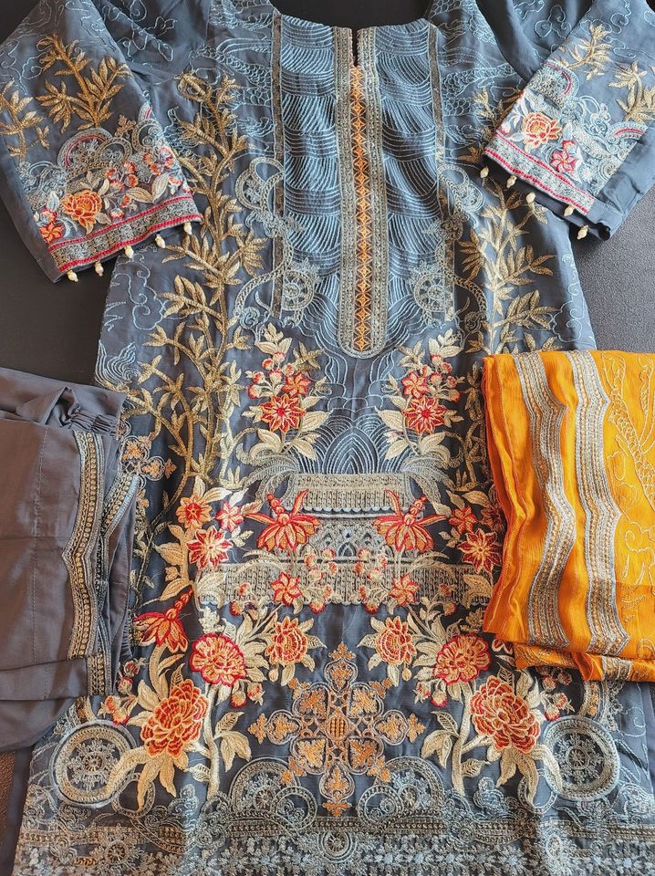 Pakistani Stitched Embroidery Party Wear Dresses Ready To Ship