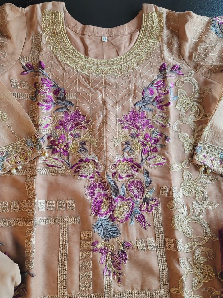 Pakistani Stitched Embroidery Party Wear Dresses Ready To Ship