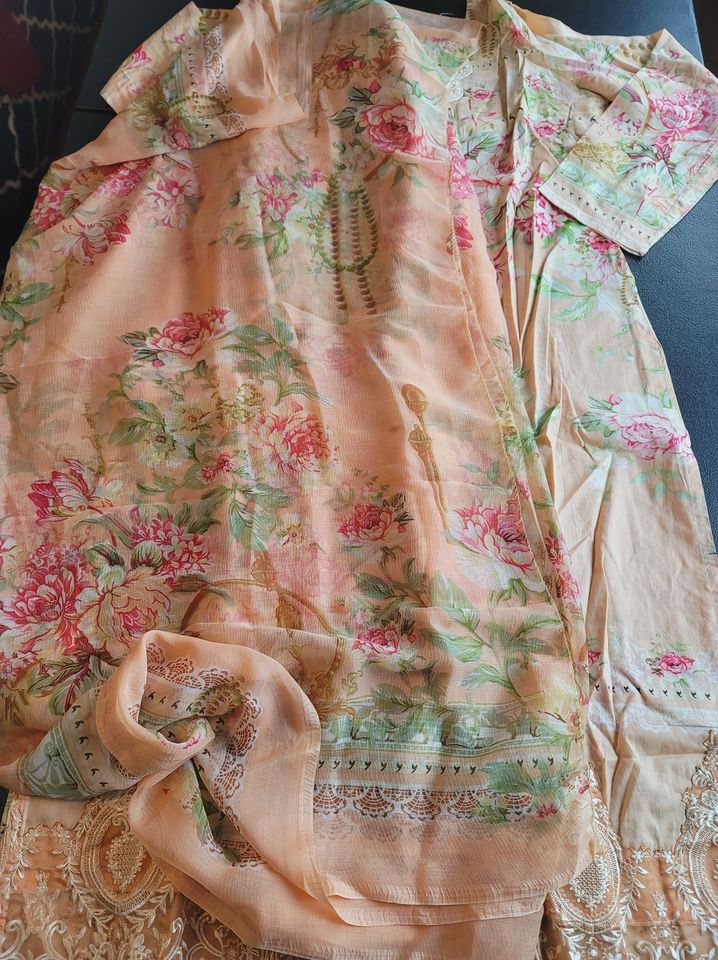 Indian Cotton Stitched Embroidery Suit Ready To Ship