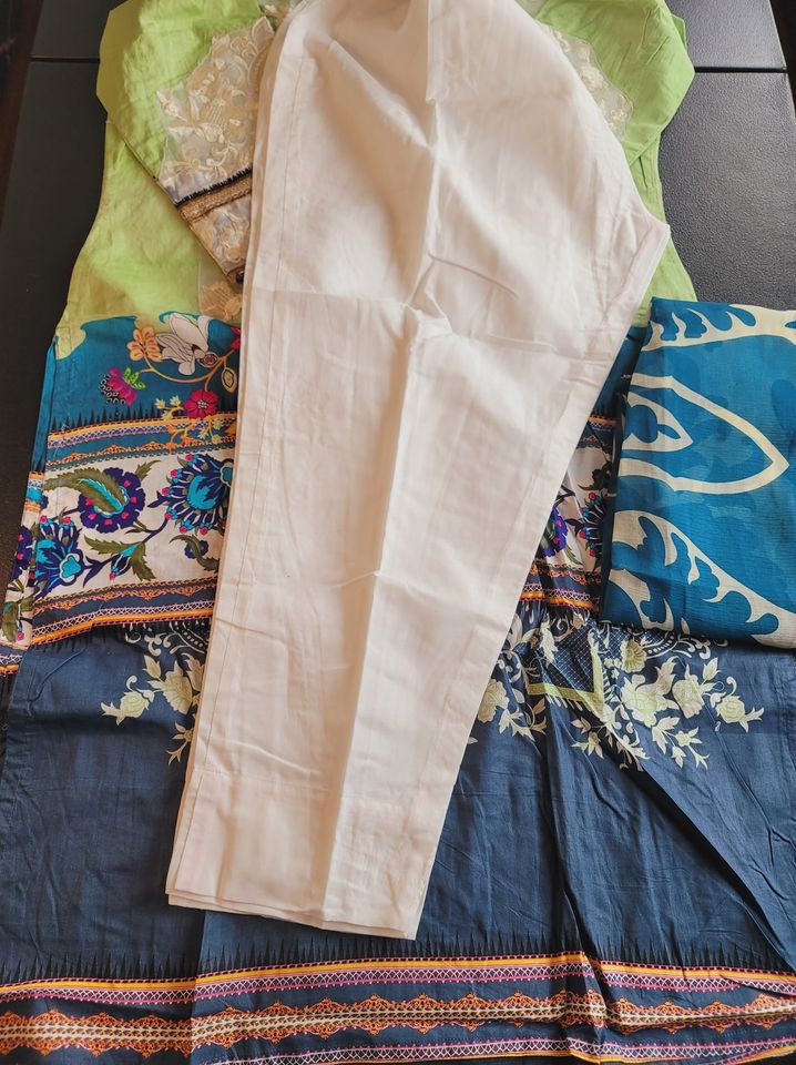 Indian Cotton Stitched Embroidery Suit Ready To Ship