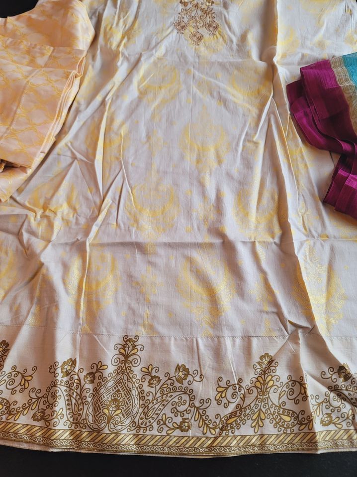 indian Stitched Embroidery Cotton Suit Ready To Ship