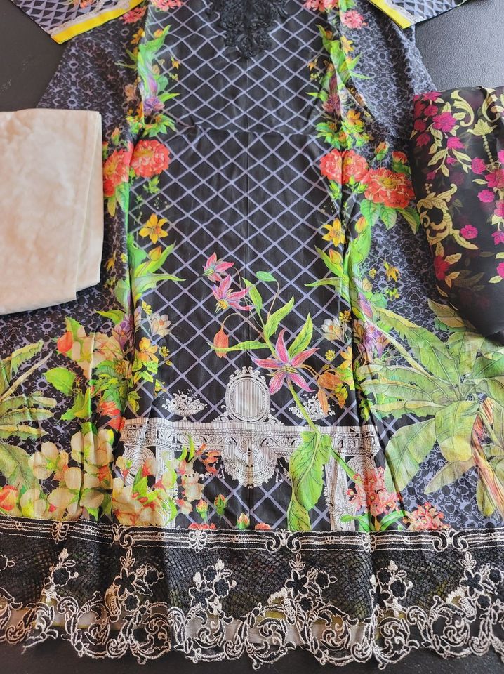 Indian Cotton Stitched Embroidery Suit Ready To Ship