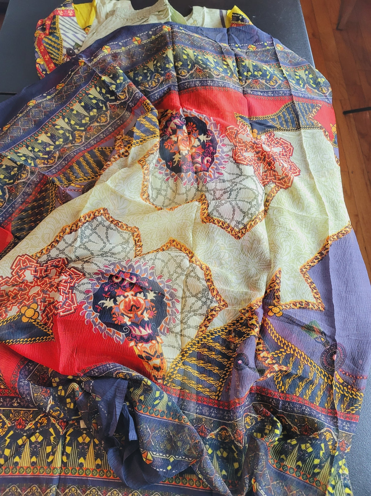 Indian Cotton Stitched Embroidery Suit Ready To Ship