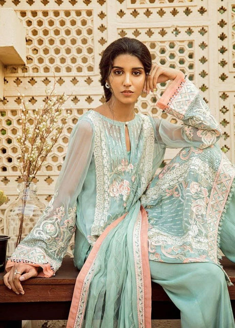 AIK Atelier Embroidered Chiffon Collection 2020-100% Original Guaranteed
