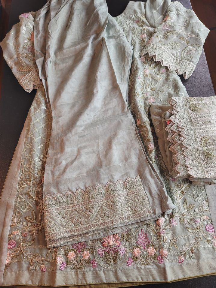 Pakistani Stitched Embroidery Party Wear Dresses Ready To Ship