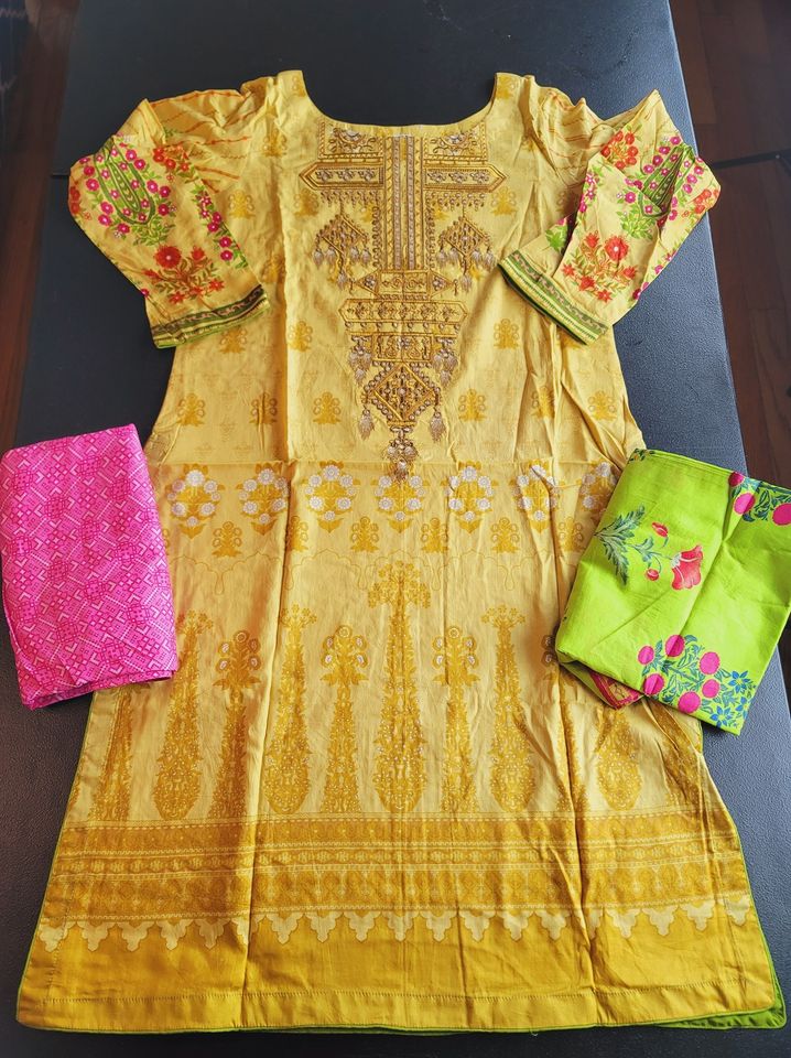 Pakistani Stitched Embroidery Lawn Suit Ready To Ship