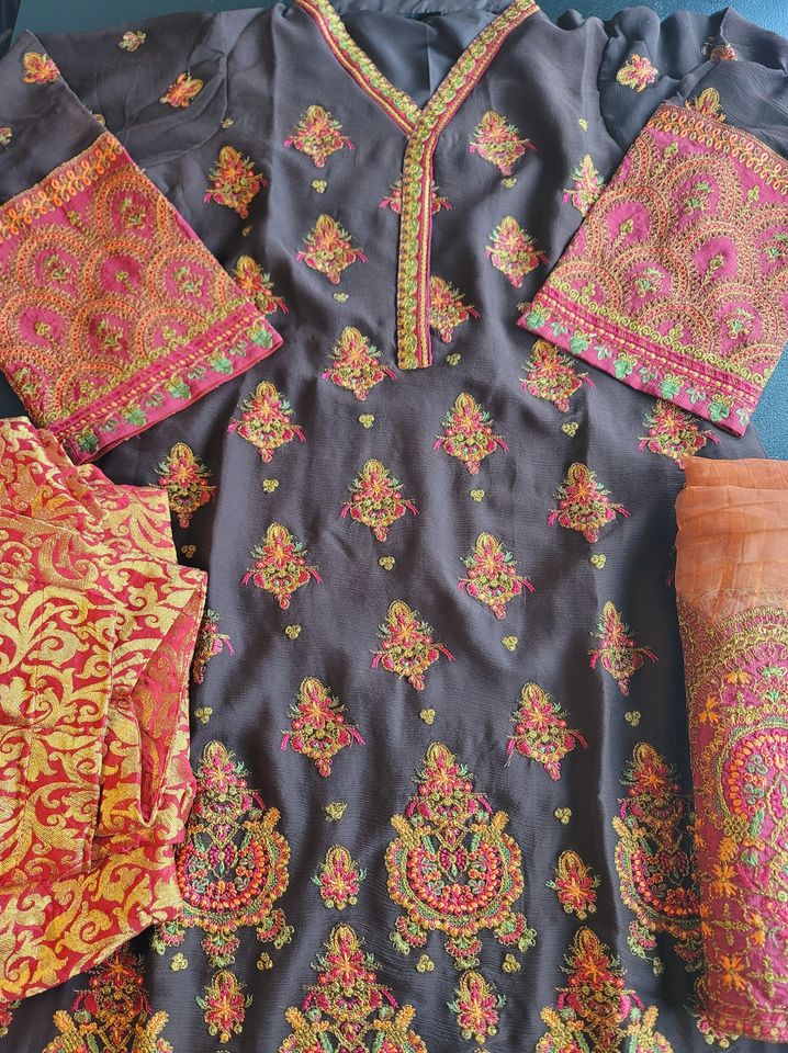 Pakistani Stitched Embroidery Party Wear Dresses Ready To Ship