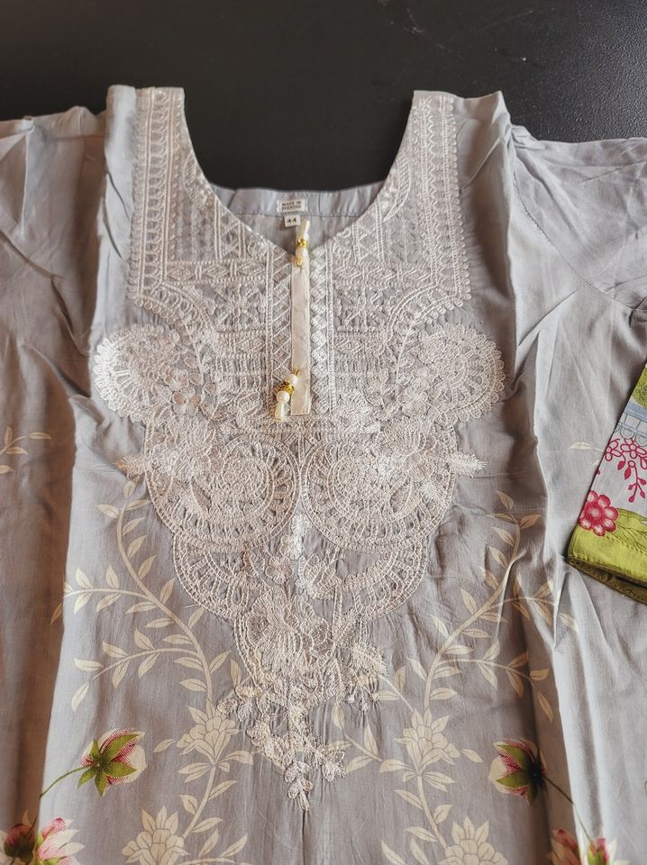 Pakistani Stitched Embroidery Lawn Suit Ready To Ship