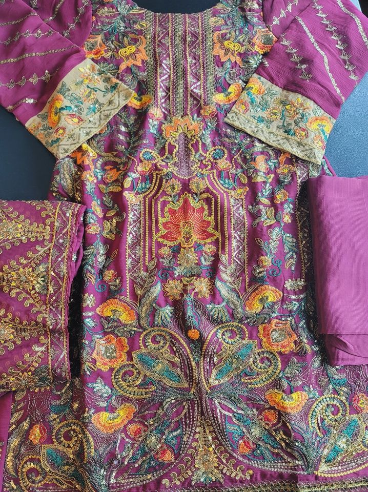 Pakistani Stitched Embroidery Party Wear Dresses Ready To Ship