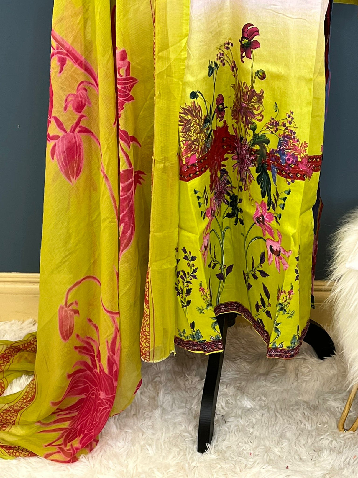 Indian Cotton Stitched Embroidery Suit Ready To Ship