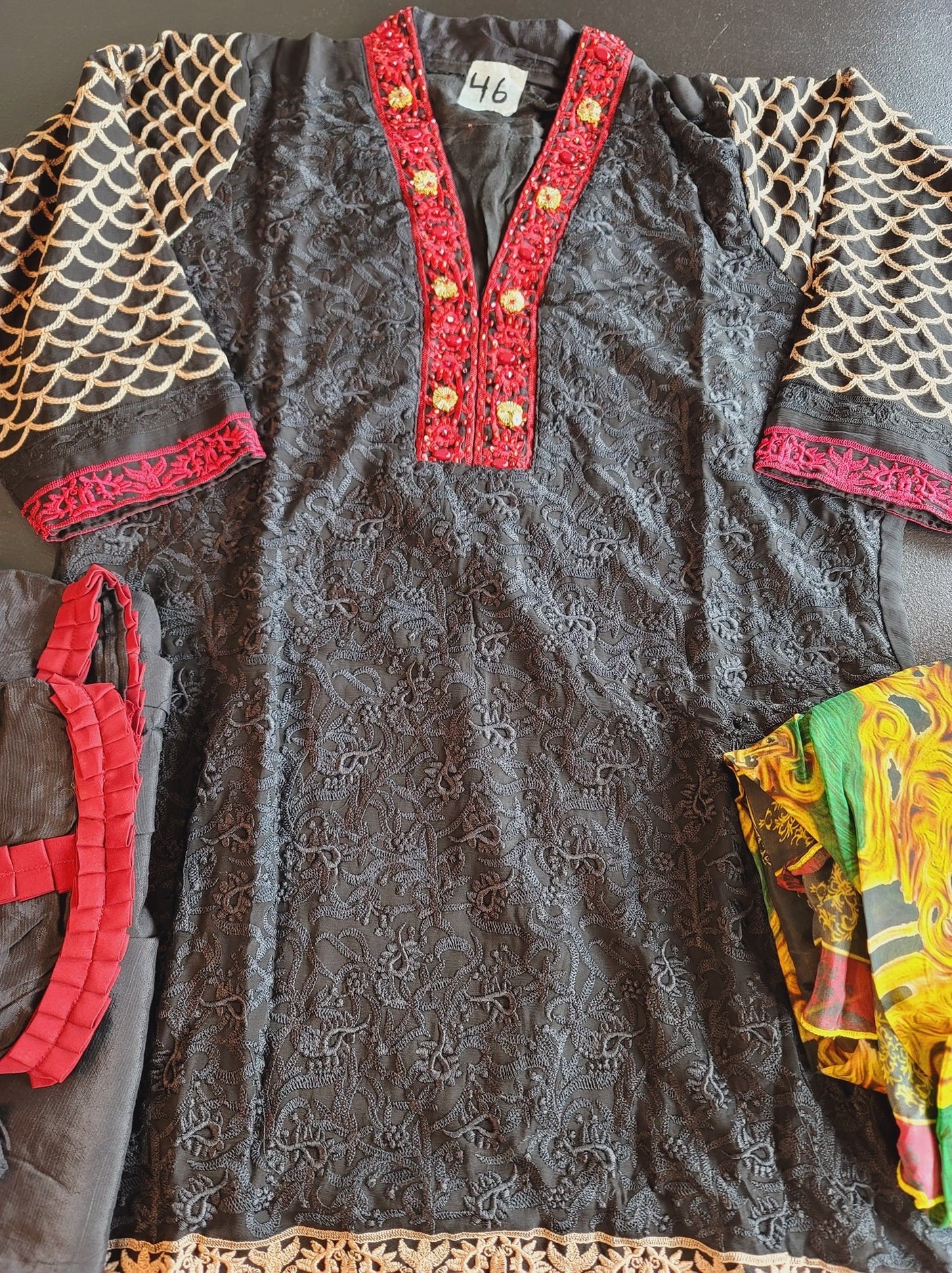 Pakistani Stitched Embroidery Party Wear Dresses Ready To Ship