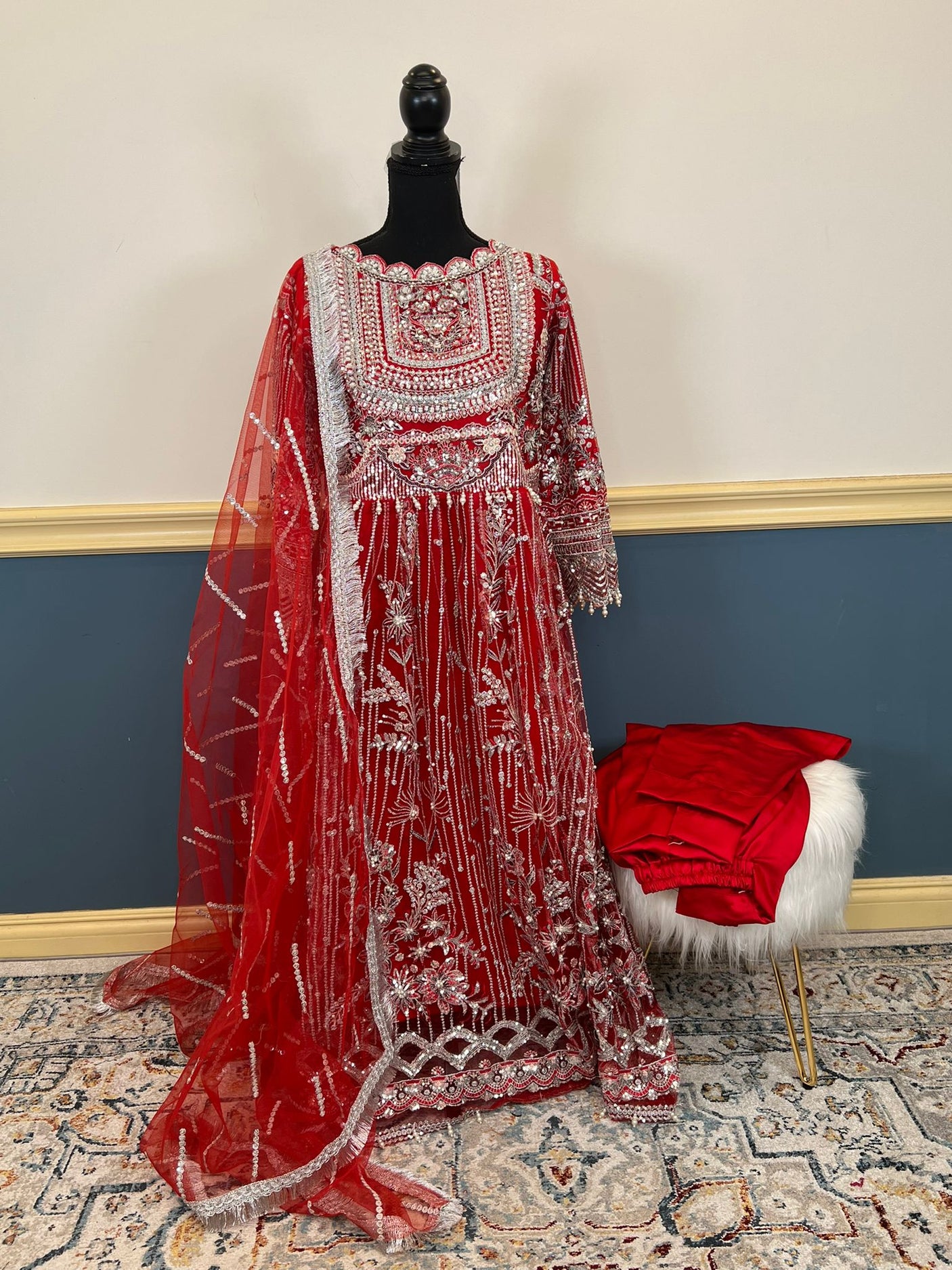 Pakistani Embroidered Luxury Party wear Ready To Ship