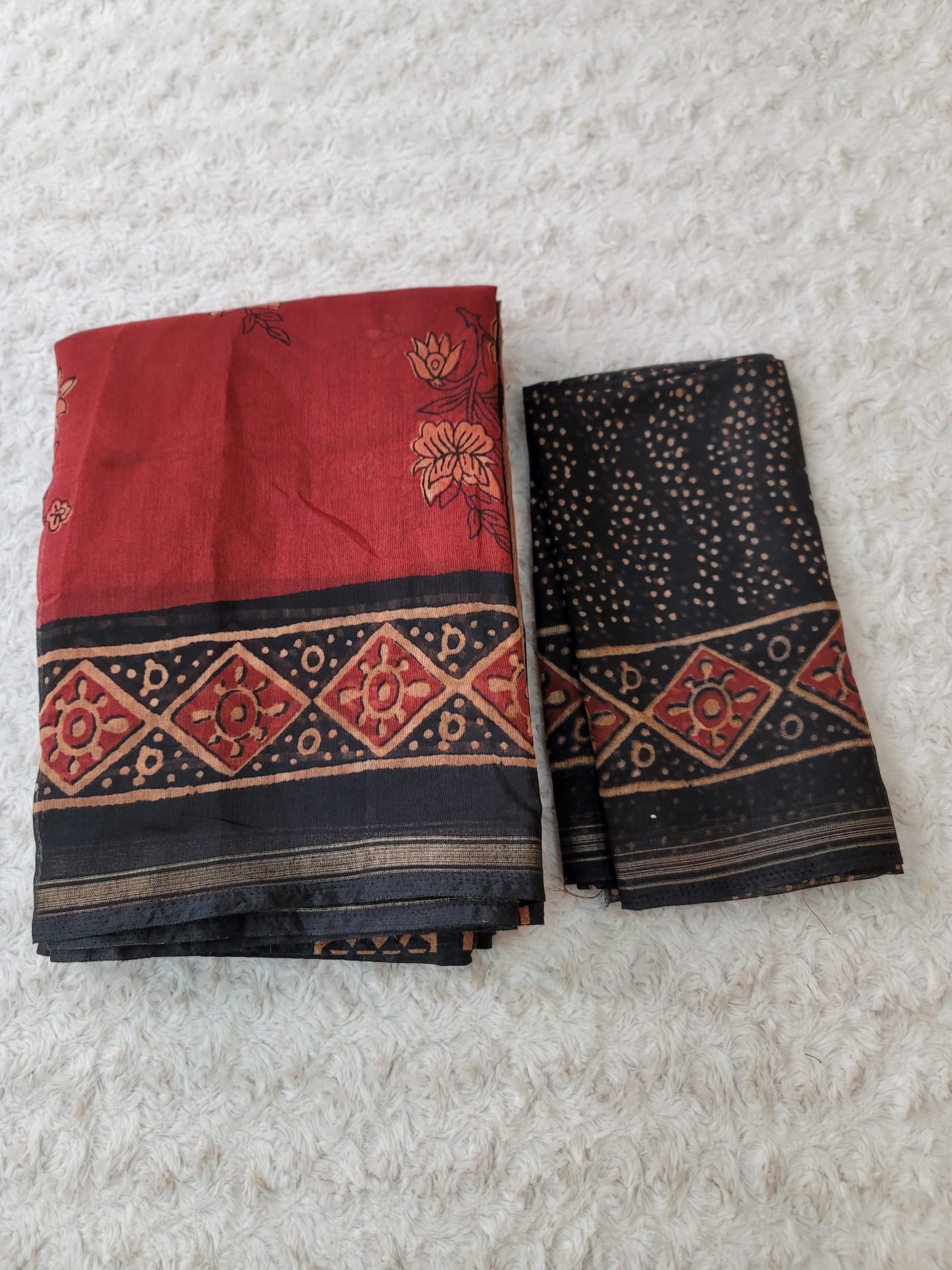 Soft digital printed linen saree