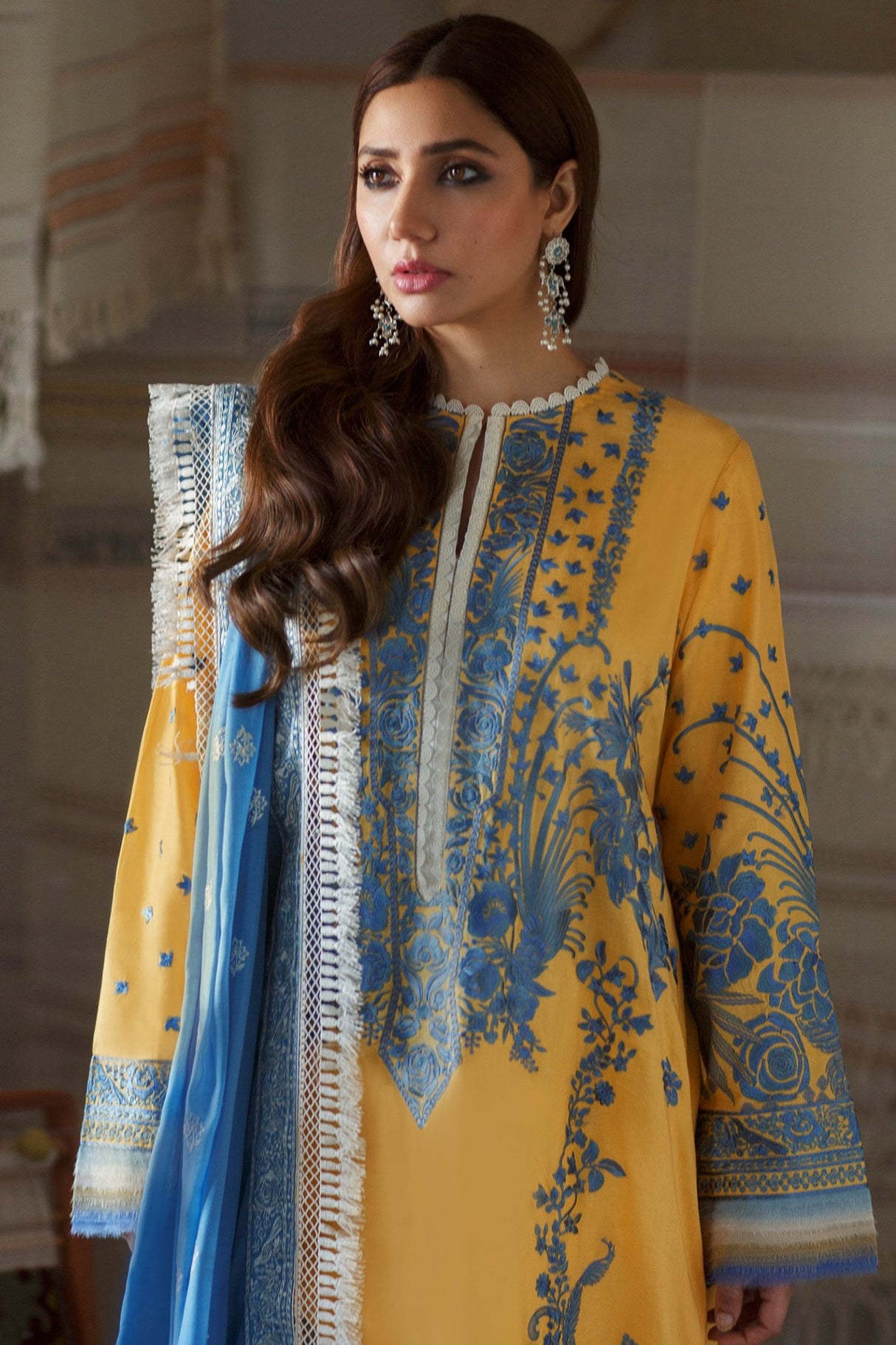 ELAN Embroidered Lawn Collection 2021 -100% Original Guaranteed