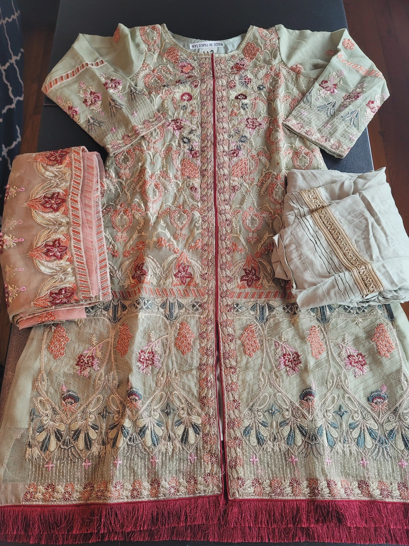 Pakistani Stitched Embroidery Party Wear Dresses Ready To Ship