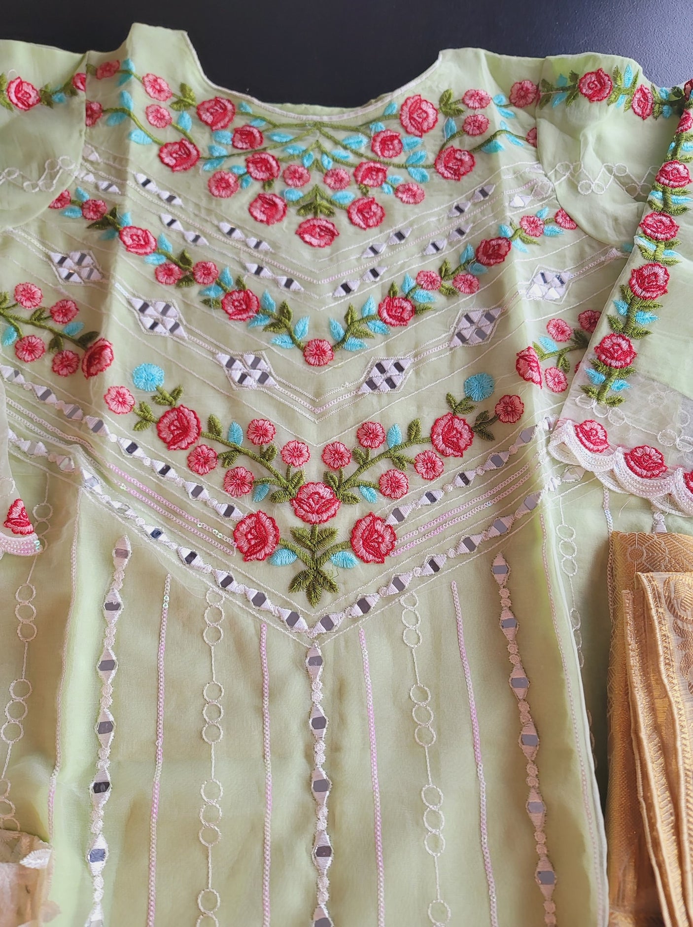 Pakistani Stitched Embroidery Party Wear Dresses Ready To Ship